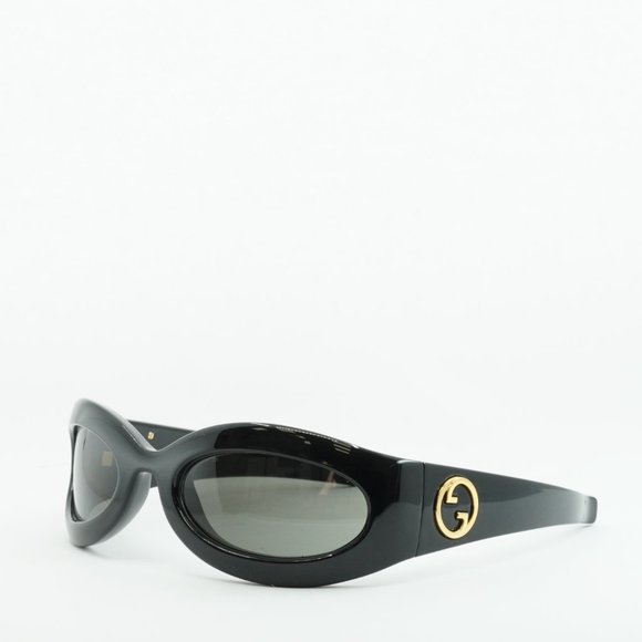 NEWEST GUCCI GG1247S 001 BLACK/GREY SUNGLASSES - Picture 4 of 10